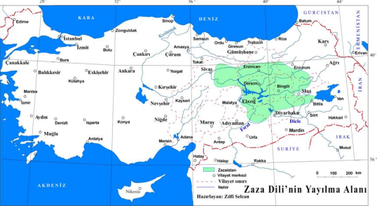  ZAZALARIN YAŞADIĞI COĞRAFYA